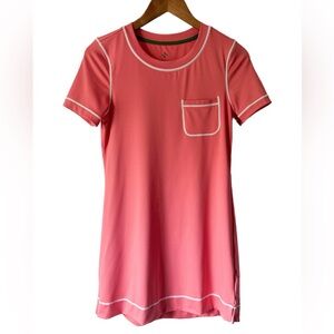 Tuckernuck Tnuck Sport Women's Coral Pink Short Sleeve Athletic Dress Sz XS